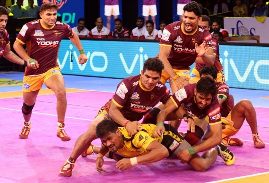 தெலுங்கு டைட்டன்ஸ் ஹாட்ரிக் தோல்வி, ராகுல் சவுதரிக்கு லைக்ஸ் அள்ளியது, 'பாயின்ட் வரட்டும்' என காத்திருந்து டெல்லி தோற்றது..! #ProKabaddi தெலுங்கு டைட்டன்ஸ் ஹாட்ரிக் தோல்வி, ராகுல் சவுதரிக்கு லைக்ஸ் அள்ளியது, 'பாயின்ட் வரட்டும்' என காத்திருந்து டெல்லி தோற்றது..! #ProKabaddi