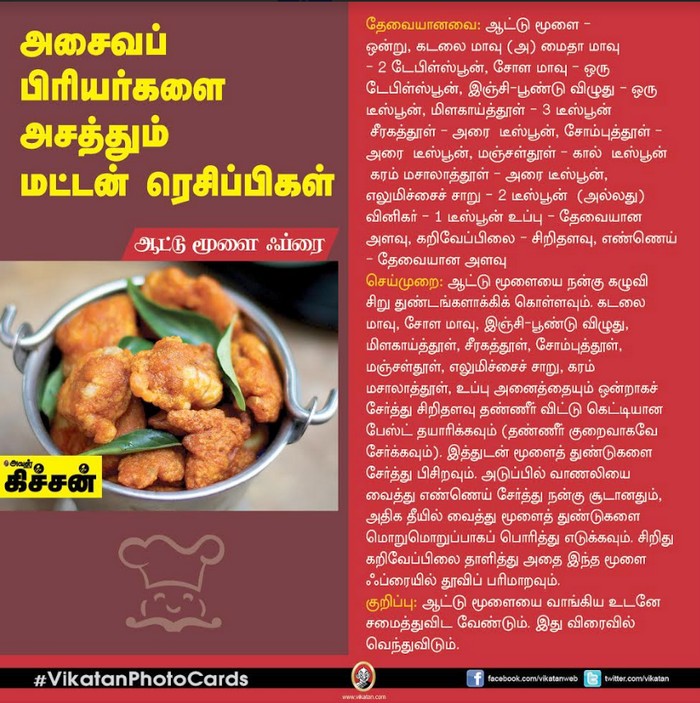 அசைவப் பிரியர்களை அசத்தும் மட்டன் ரெசிப்பிகள் #VikatanPhotoCards
