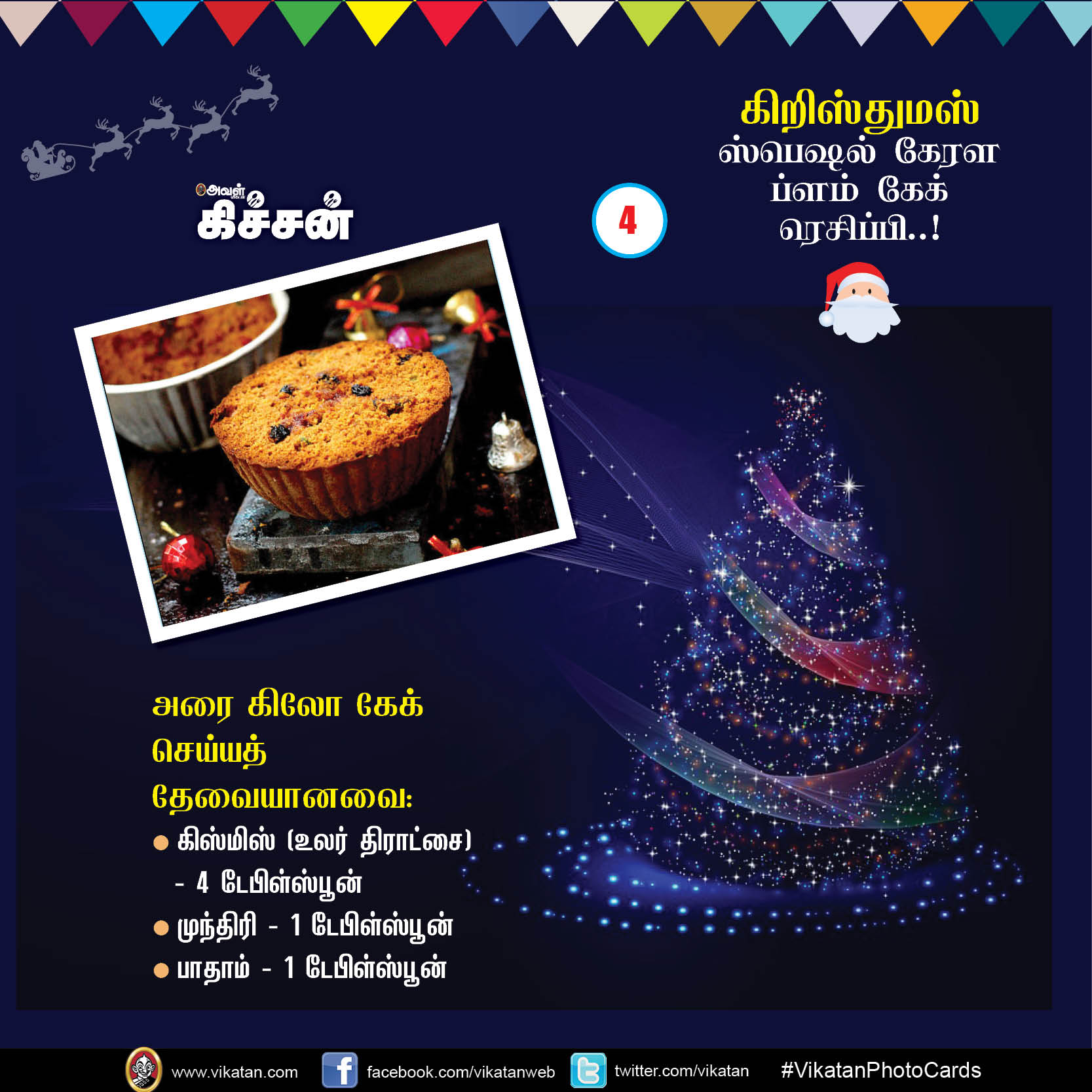 கிறிஸ்துமஸ் ஸ்பெஷல் கேரள ப்ளம் கேக் ரெசிப்பி..! #VikatanPhotoCards #Christmas கிறிஸ்துமஸ் ஸ்பெஷல் கேரள ப்ளம் கேக் ரெசிப்பி..! #VikatanPhotoCards #Christmas