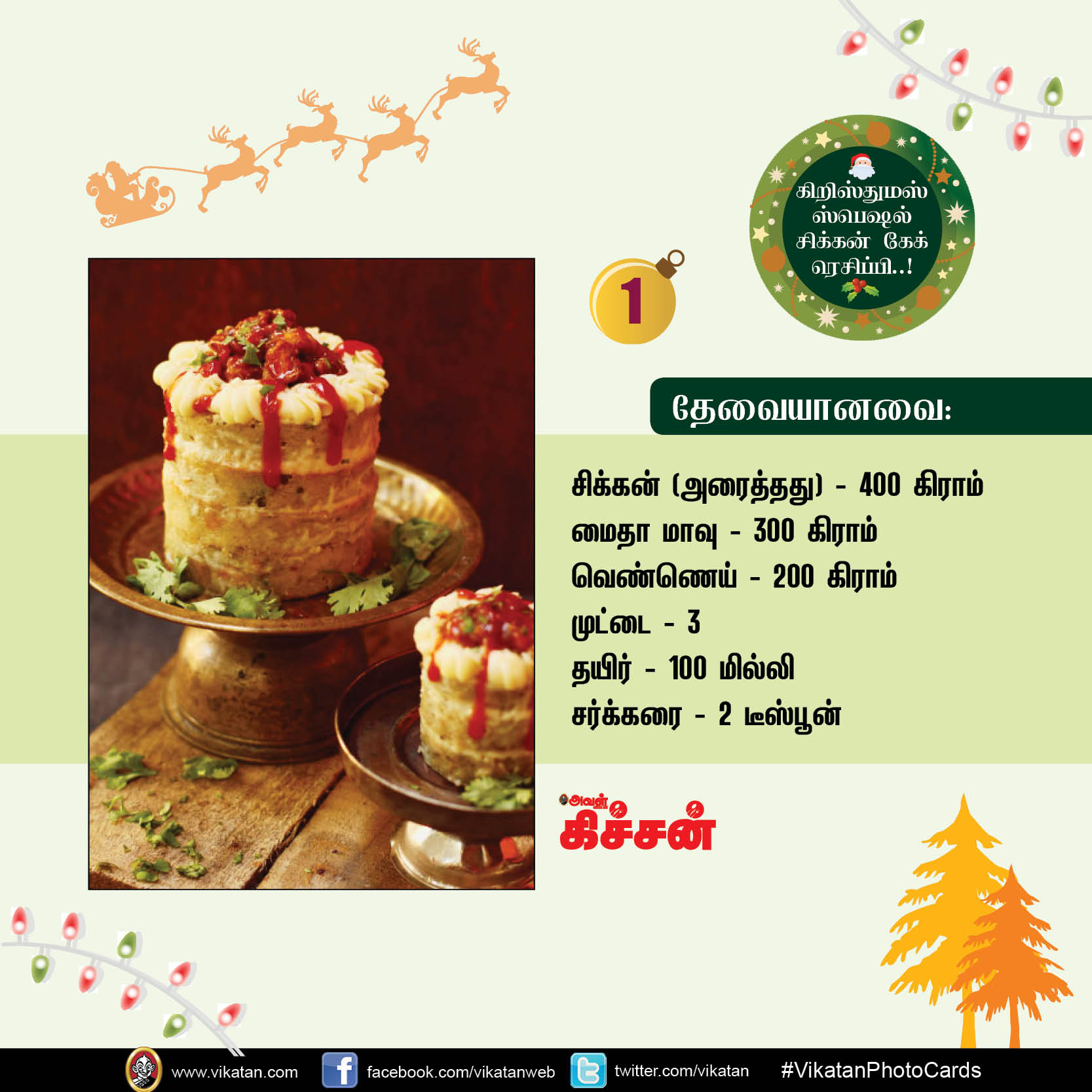 கிறிஸ்துமஸ் ஸ்பெஷல் சிக்கன் கேக் ரெசிப்பி..! #VikatanPhotoCards #Christmas கிறிஸ்துமஸ் ஸ்பெஷல் சிக்கன் கேக் ரெசிப்பி..! #VikatanPhotoCards #Christmas