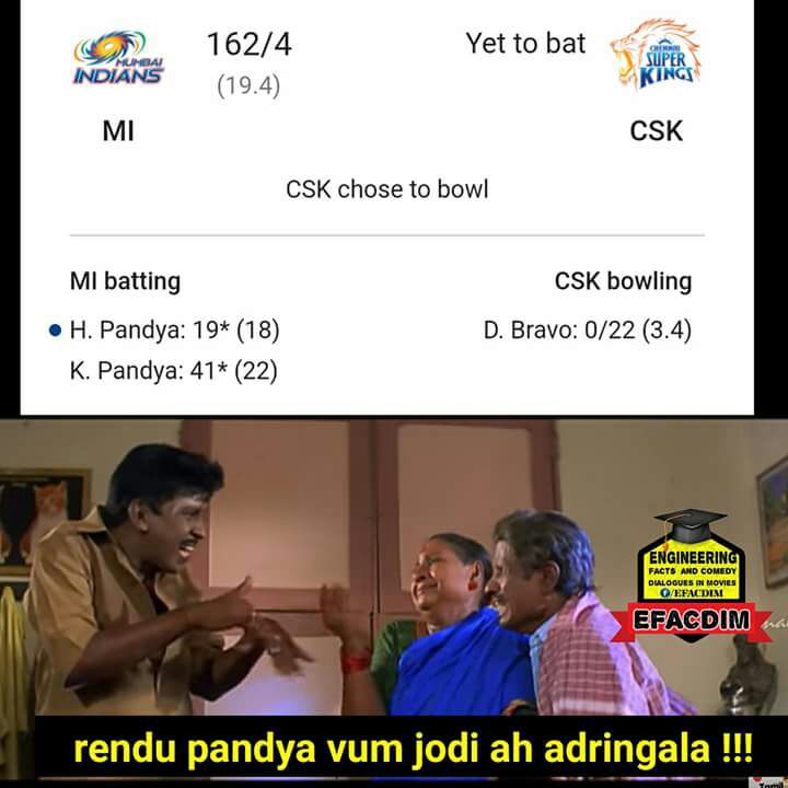 அடடட..! ஆரம்பமே... அதிருதடா! ஐ.பி.எல் முதல் மேட்ச் மீம்ஸுக்கா பஞ்சம்! #IPL2018 அடடட..! ஆரம்பமே... அதிருதடா! ஐ.பி.எல் முதல் மேட்ச் மீம்ஸுக்கா பஞ்சம்! #IPL2018