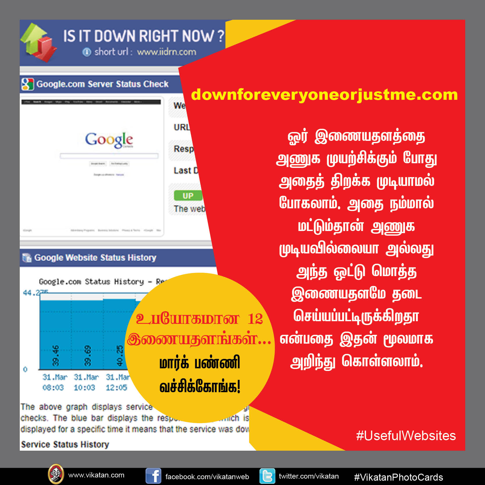 உபயோகமான 12 இணையதளங்கள்... மார்க் பண்ணி வச்சிக்கோங்க! #UsefulWebsites #VikatanPhotoCards உபயோகமான 12 இணையதளங்கள்... மார்க் பண்ணி வச்சிக்கோங்க! #UsefulWebsites #VikatanPhotoCards