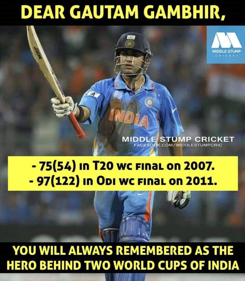 ''THe Man of final'' கவுதம் கம்பீர் ஓய்வுக்கு கிரிக்கெட் ரசிகர்களின் மீம்ஸ் வாழ்த்து.... ''THe Man of final'' கவுதம் கம்பீர் ஓய்வுக்கு கிரிக்கெட் ரசிகர்களின் மீம்ஸ் வாழ்த்து....