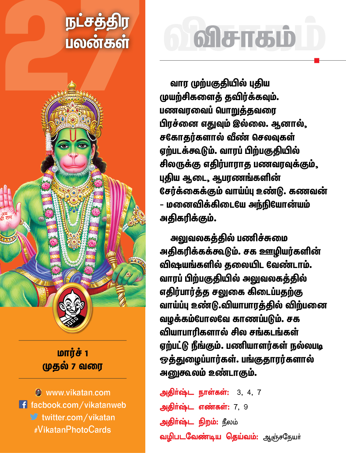 இந்த வார நட்சத்திரப் பலன்கள் மார்ச் 1 முதல் 7 வரை #VikatanPhotoCards இந்த வார நட்சத்திரப் பலன்கள் மார்ச் 1 முதல் 7 வரை #VikatanPhotoCards