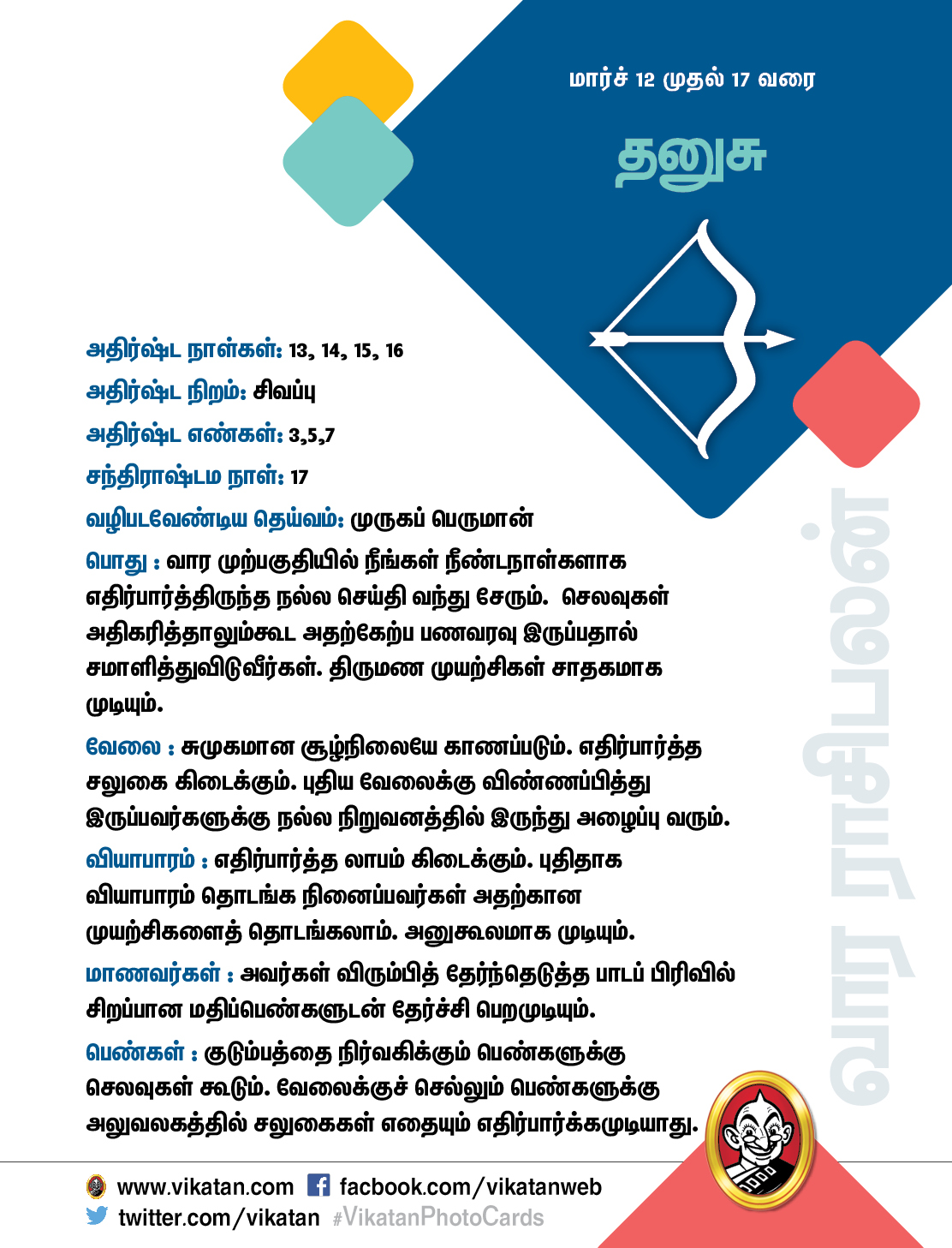 இந்த வார ராசிபலன் மார்ச் 12 முதல் 17 வரை இந்த வார ராசிபலன் மார்ச் 12 முதல் 17 வரை
