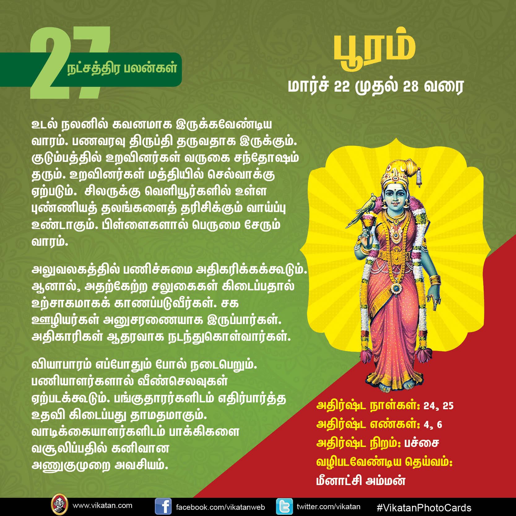 நட்சத்திர பலன்கள் : மார்ச் 22 முதல் 28 வரை... நட்சத்திர பலன்கள் : மார்ச் 22 முதல் 28 வரை...