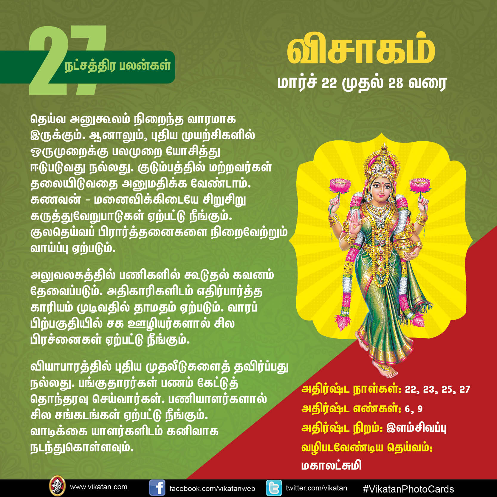 நட்சத்திர பலன்கள் : மார்ச் 22 முதல் 28 வரை... நட்சத்திர பலன்கள் : மார்ச் 22 முதல் 28 வரை...