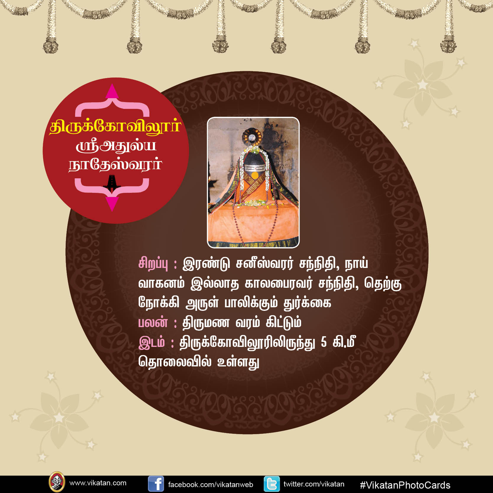 மங்களம் அருளும் சிவத்தலங்கள்! #VikatanPhotoCards மங்களம் அருளும் சிவத்தலங்கள்! #VikatanPhotoCards