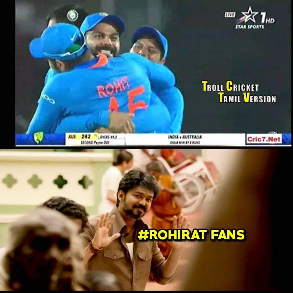 வாவ் பும்ரா, அசத்தல் விஜய்சங்கர், நாற்பதும் நமதே கோலி... இந்தியா வெற்றிக்கு குவிந்த மீம்ஸ் வாழ்த்து வாவ் பும்ரா, அசத்தல் விஜய்சங்கர், நாற்பதும் நமதே கோலி... இந்தியா வெற்றிக்கு குவிந்த மீம்ஸ் வாழ்த்து