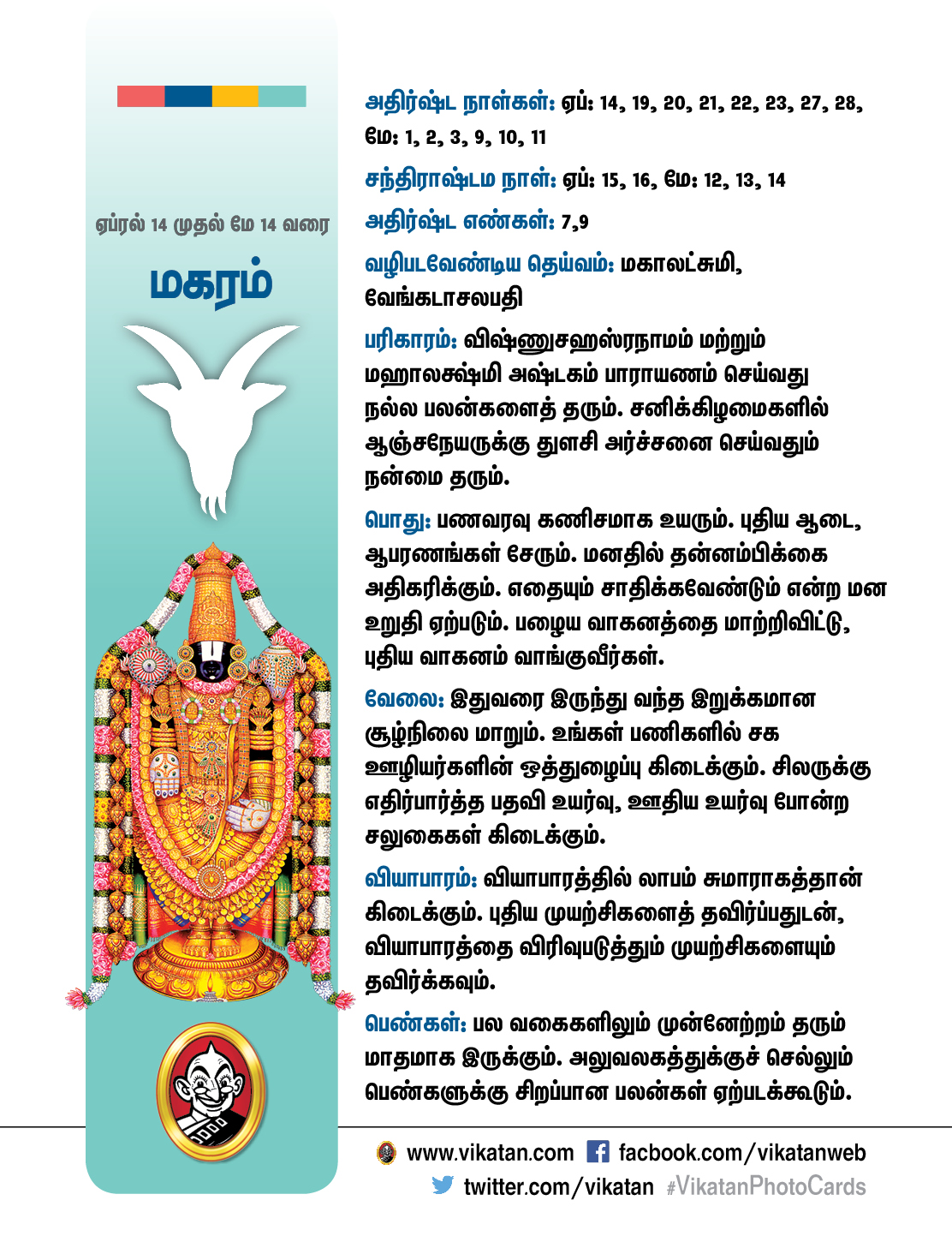 சித்திரை மாத ராசிபலன்கள் : ஏப்ரல் 14 முதல் மே 14 வரை சித்திரை மாத ராசிபலன்கள் : ஏப்ரல் 14 முதல் மே 14 வரை