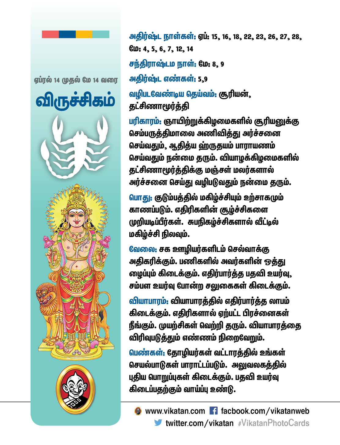 சித்திரை மாத ராசிபலன்கள் : ஏப்ரல் 14 முதல் மே 14 வரை சித்திரை மாத ராசிபலன்கள் : ஏப்ரல் 14 முதல் மே 14 வரை