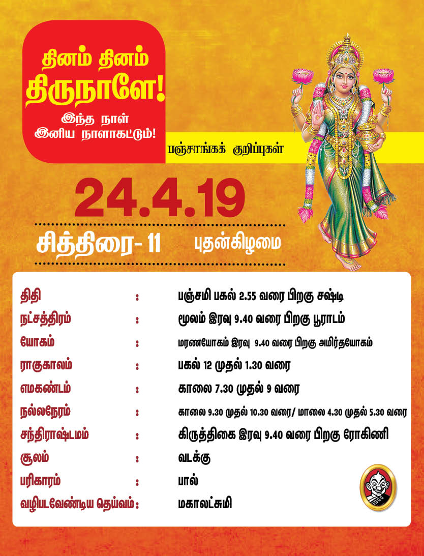 இந்த வாரம் எப்படி?- ஏப்ரல் 22 முதல் 28 வரை பஞ்சாங்கக் குறிப்புகள்! #VikatanPhotoCards இந்த வாரம் எப்படி?- ஏப்ரல் 22 முதல் 28 வரை பஞ்சாங்கக் குறிப்புகள்! #VikatanPhotoCards
