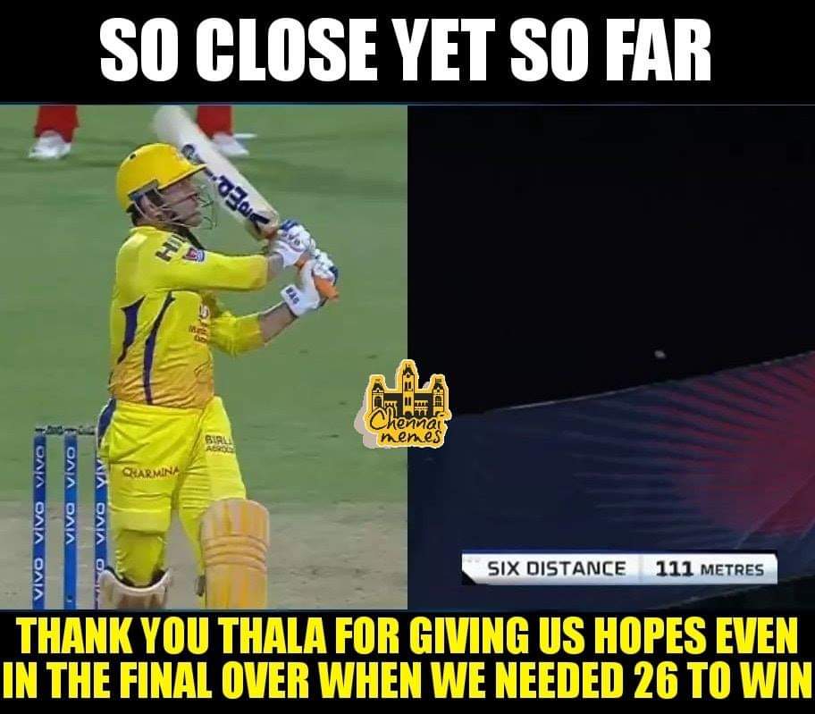 4, 6, 6, 2, 6... 111 மீட்டர் சிக்ஸ்... பேரு தோனி! #RCBvsCSK போட்டிக்குக் குவிந்த 'மாஸ்' தோனி மீம்ஸ் 4, 6, 6, 2, 6... 111 மீட்டர் சிக்ஸ்... பேரு தோனி! #RCBvsCSK போட்டிக்குக் குவிந்த 'மாஸ்' தோனி மீம்ஸ்