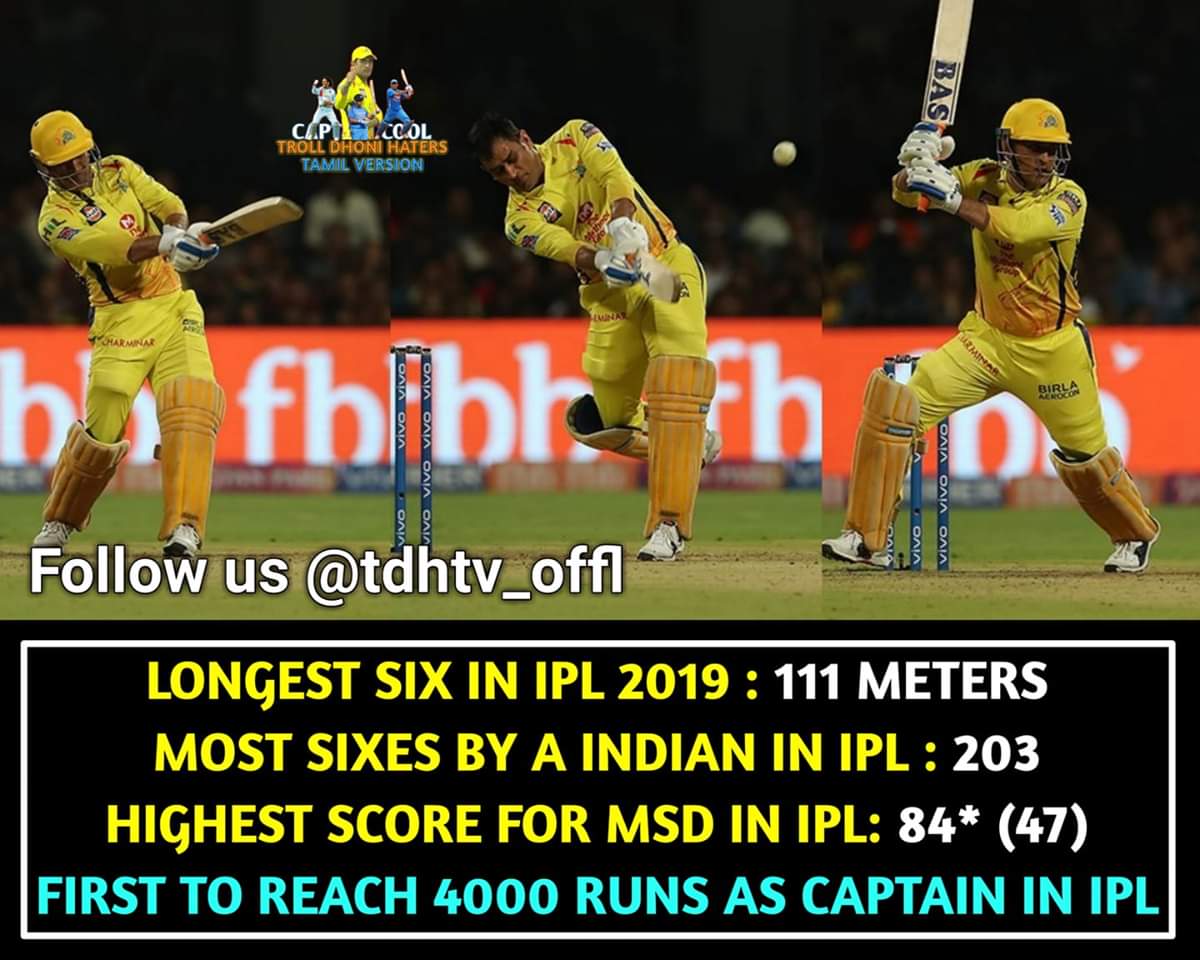 4, 6, 6, 2, 6... 111 மீட்டர் சிக்ஸ்... பேரு தோனி! #RCBvsCSK போட்டிக்குக் குவிந்த 'மாஸ்' தோனி மீம்ஸ் 4, 6, 6, 2, 6... 111 மீட்டர் சிக்ஸ்... பேரு தோனி! #RCBvsCSK போட்டிக்குக் குவிந்த 'மாஸ்' தோனி மீம்ஸ்