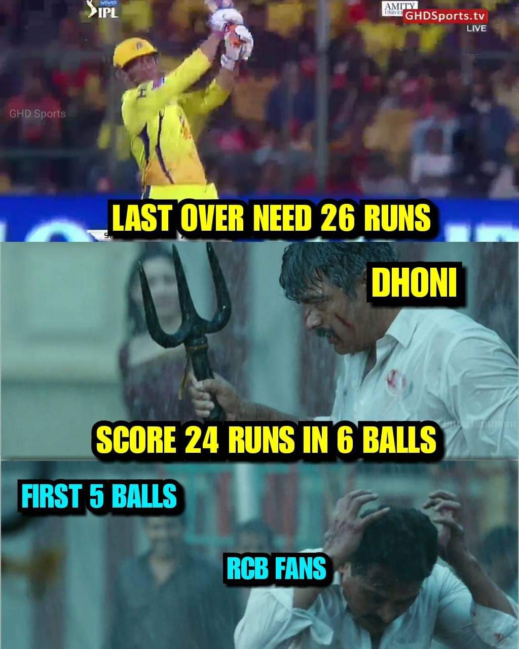 4, 6, 6, 2, 6... 111 மீட்டர் சிக்ஸ்... பேரு தோனி! #RCBvsCSK போட்டிக்குக் குவிந்த 'மாஸ்' தோனி மீம்ஸ் 4, 6, 6, 2, 6... 111 மீட்டர் சிக்ஸ்... பேரு தோனி! #RCBvsCSK போட்டிக்குக் குவிந்த 'மாஸ்' தோனி மீம்ஸ்