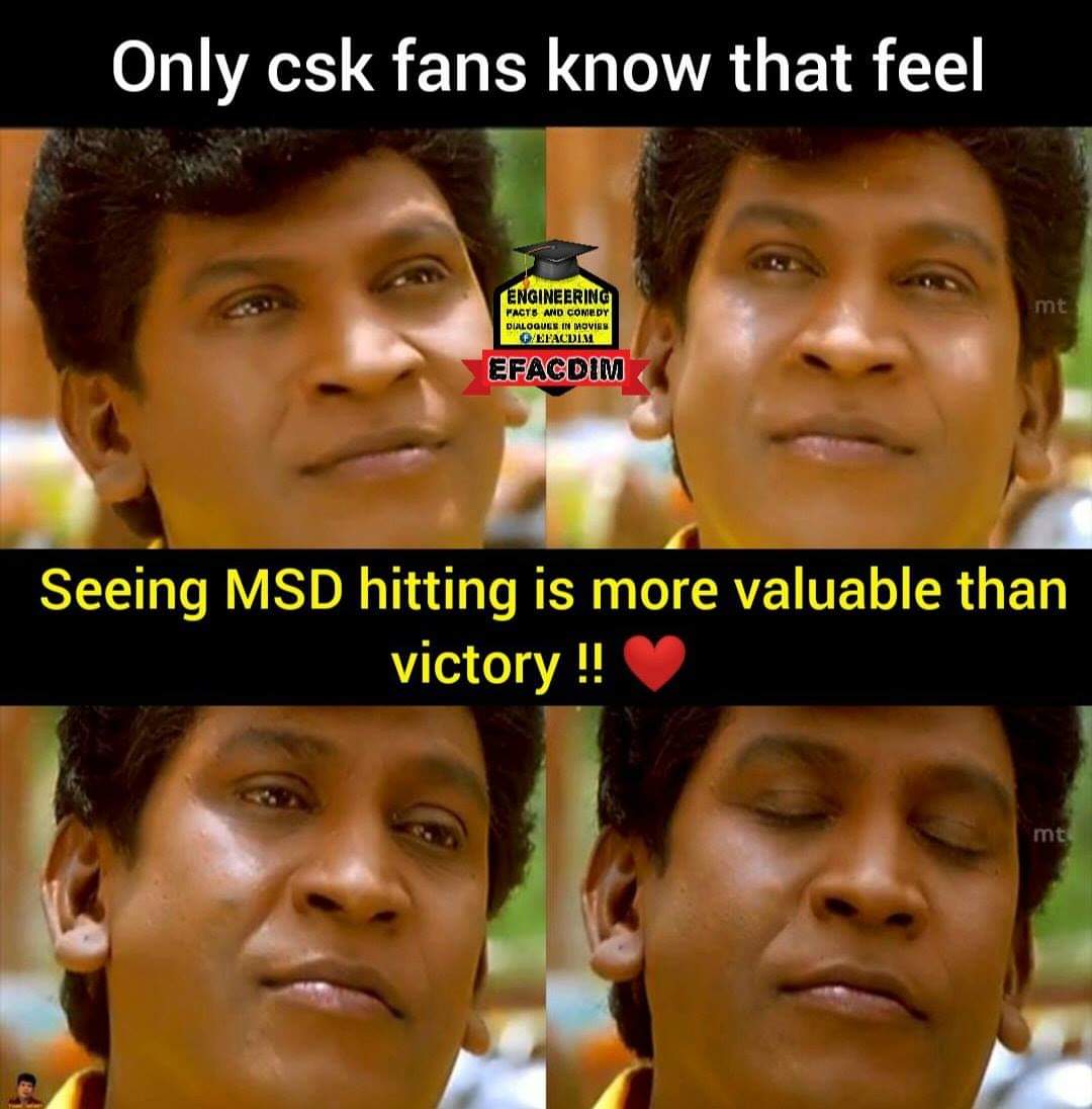 4, 6, 6, 2, 6... 111 மீட்டர் சிக்ஸ்... பேரு தோனி! #RCBvsCSK போட்டிக்குக் குவிந்த 'மாஸ்' தோனி மீம்ஸ் 4, 6, 6, 2, 6... 111 மீட்டர் சிக்ஸ்... பேரு தோனி! #RCBvsCSK போட்டிக்குக் குவிந்த 'மாஸ்' தோனி மீம்ஸ்