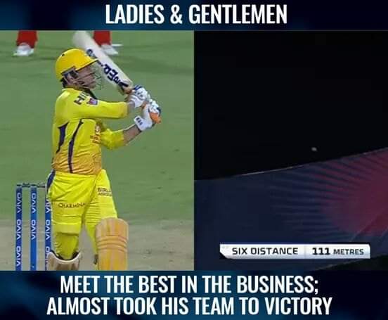 4, 6, 6, 2, 6... 111 மீட்டர் சிக்ஸ்... பேரு தோனி! #RCBvsCSK போட்டிக்குக் குவிந்த 'மாஸ்' தோனி மீம்ஸ் 4, 6, 6, 2, 6... 111 மீட்டர் சிக்ஸ்... பேரு தோனி! #RCBvsCSK போட்டிக்குக் குவிந்த 'மாஸ்' தோனி மீம்ஸ்