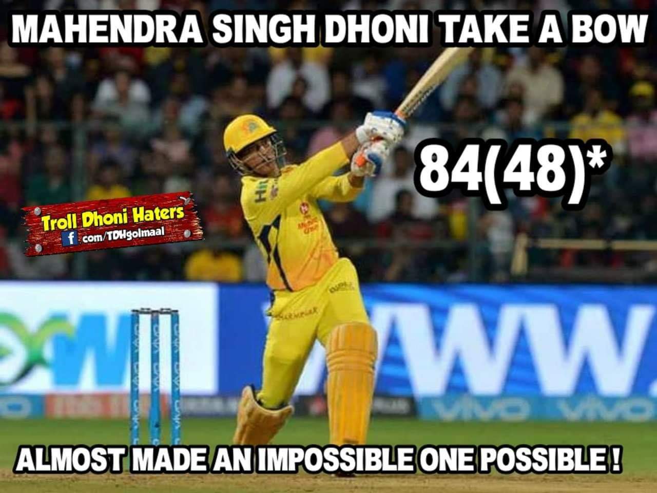 4, 6, 6, 2, 6... 111 மீட்டர் சிக்ஸ்... பேரு தோனி! #RCBvsCSK போட்டிக்குக் குவிந்த 'மாஸ்' தோனி மீம்ஸ் 4, 6, 6, 2, 6... 111 மீட்டர் சிக்ஸ்... பேரு தோனி! #RCBvsCSK போட்டிக்குக் குவிந்த 'மாஸ்' தோனி மீம்ஸ்