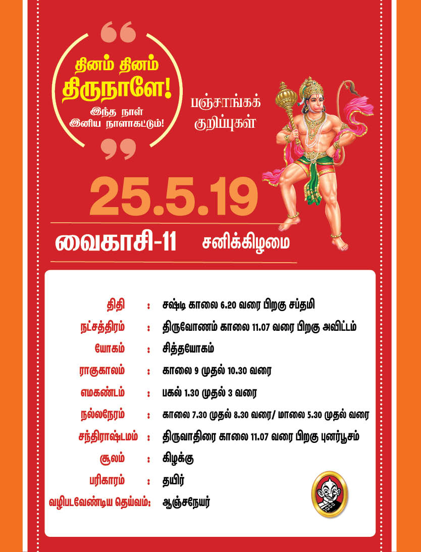 இந்த வாரம் எப்படி?- மே 20 முதல் 26 வரை பஞ்சாங்கக் குறிப்புகள்! #VikatanPhotoCards இந்த வாரம் எப்படி?- மே 20 முதல் 26 வரை பஞ்சாங்கக் குறிப்புகள்! #VikatanPhotoCards