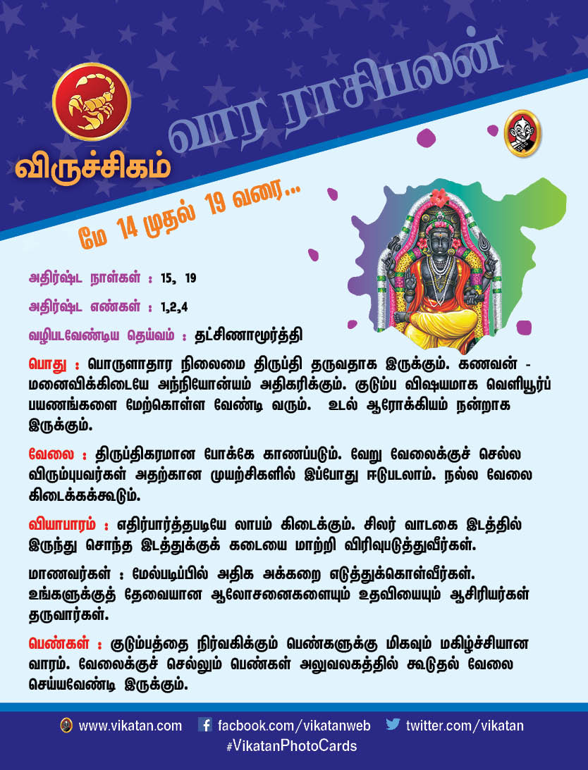 இந்த வார ராசிபலன் மே 14 முதல் 19 வரை இந்த வார ராசிபலன் மே 14 முதல் 19 வரை