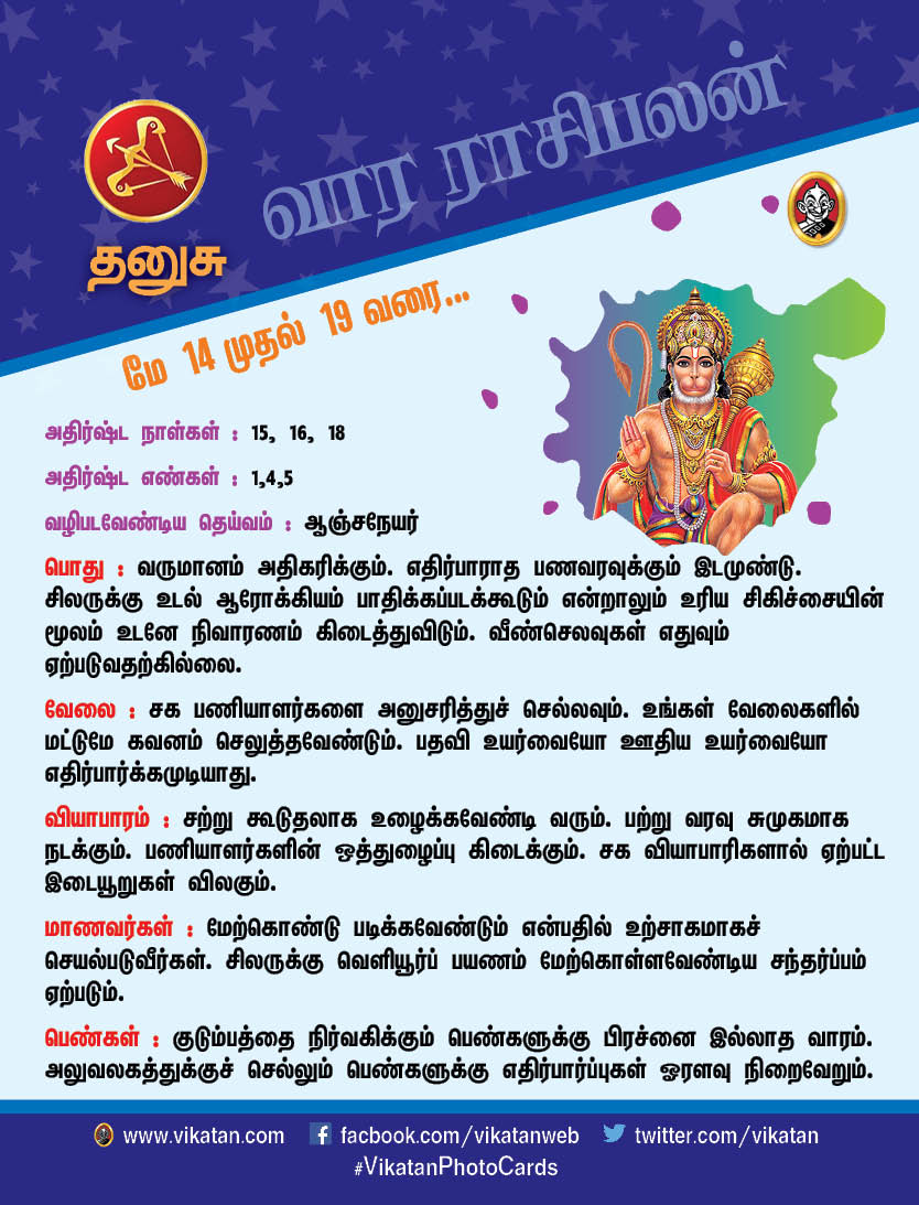 இந்த வார ராசிபலன் மே 14 முதல் 19 வரை இந்த வார ராசிபலன் மே 14 முதல் 19 வரை