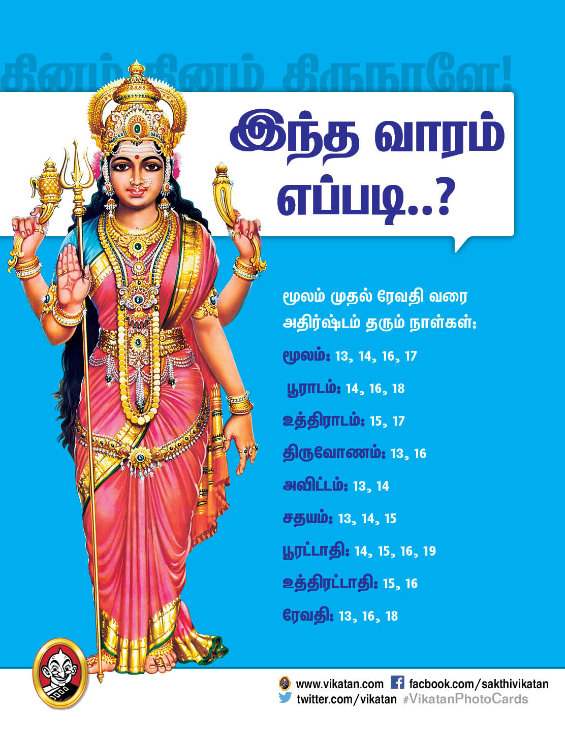 இந்த வாரம் எப்படி - பஞ்சாங்கக் குறிப்புகள் - மே 13 முதல் 19 வரை இந்த வாரம் எப்படி - பஞ்சாங்கக் குறிப்புகள் - மே 13 முதல் 19 வரை