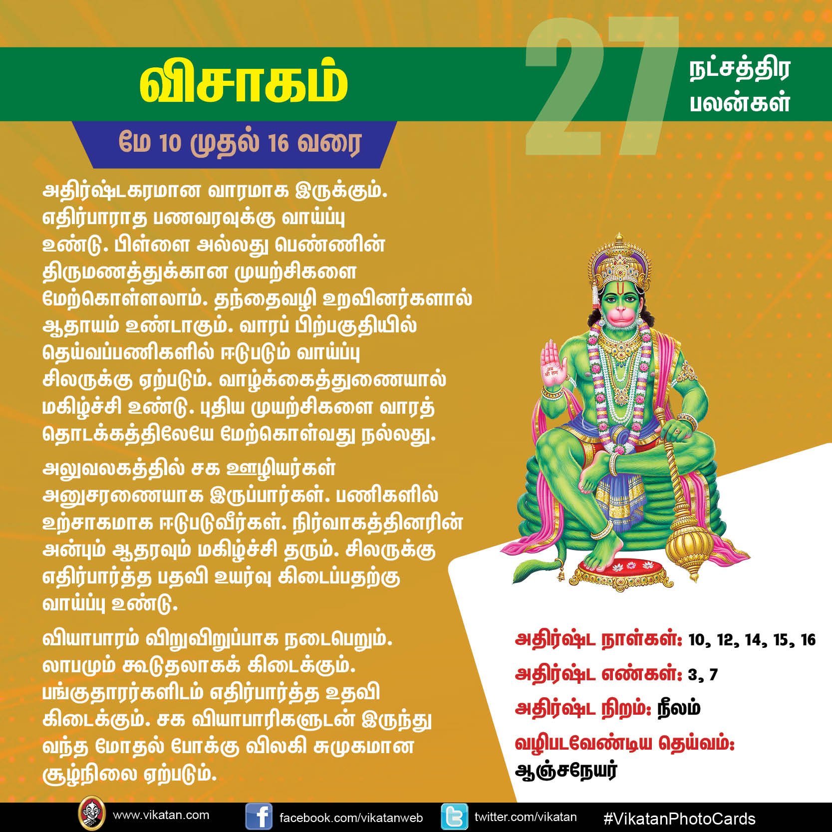 நட்சத்திரப் பலன்கள் : மே 10 முதல் 16 வரை நட்சத்திரப் பலன்கள் : மே 10 முதல் 16 வரை