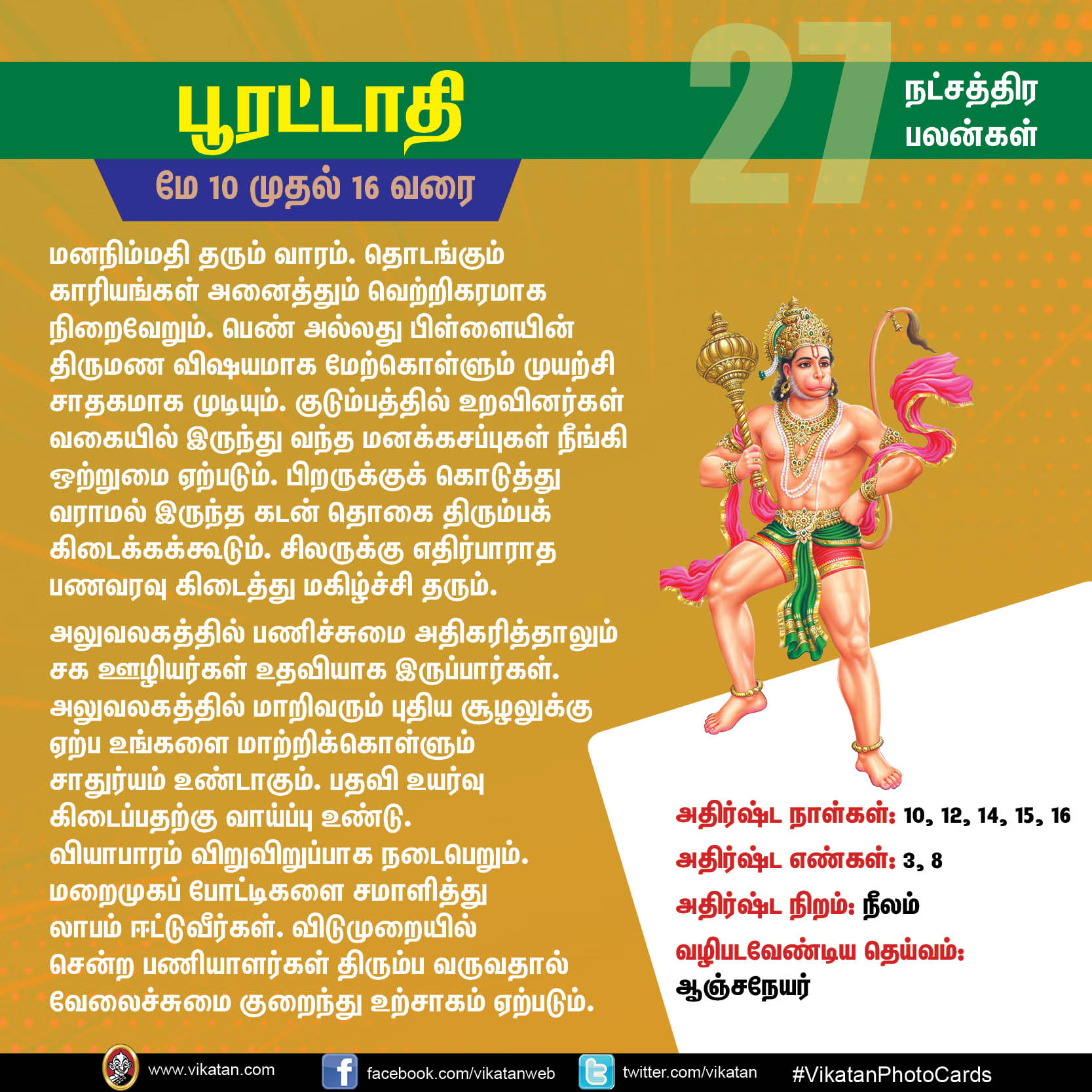 நட்சத்திரப் பலன்கள் : மே 10 முதல் 16 வரை நட்சத்திரப் பலன்கள் : மே 10 முதல் 16 வரை