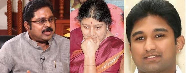 தினகரன், சசிகலா, விவேக்