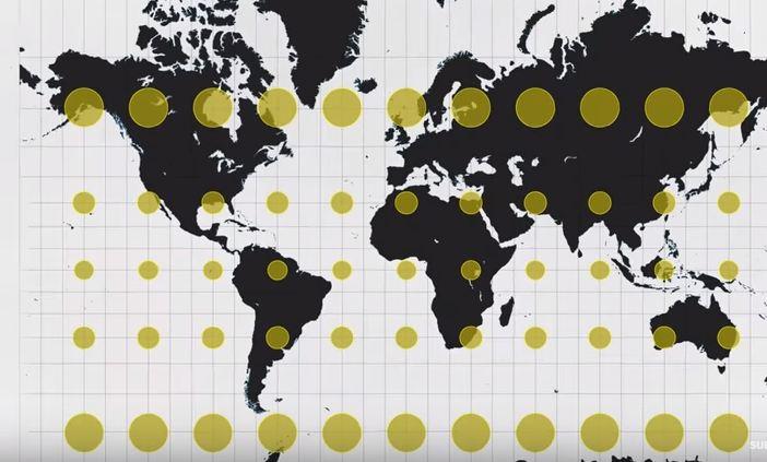 உலக வரைபடம் வரைந்த முறை...