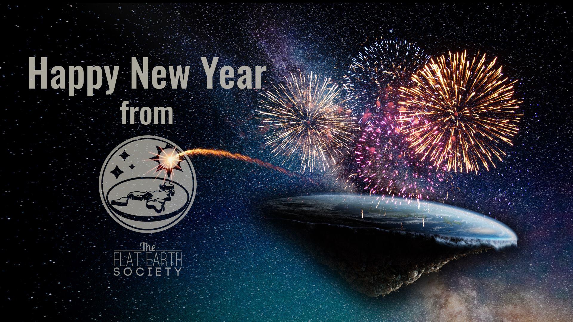 ஃபிளேட் எர்த் சொசைட்டி புத்தாண்டு வாழ்த்து