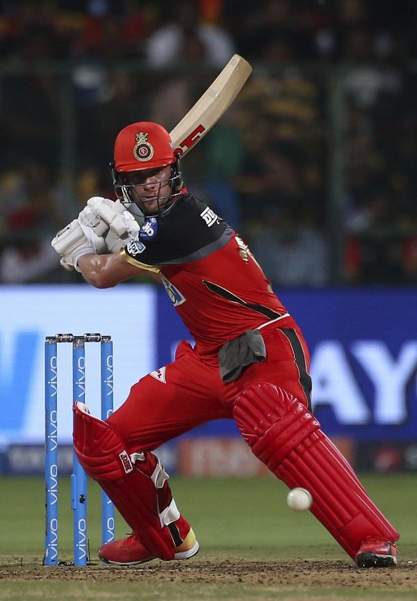 AB de villiers Plays a Shot #RCBvSRH